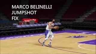 2k16 Marco Belinelli Jumpshot Fix [upl. by Lorine10]