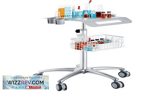 VEVOR Medical Cart Salon Cart with Wheels Mobile Trolley Cart 2677quot4291quot Height Review [upl. by Esnohpla511]