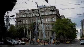 Raising the Rattler Pole  City of Melbourne [upl. by Aennaej]