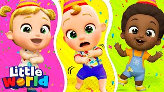 Ram Sam Sam Dance Along  Kids Songs amp Nursery Rhymes by Little World [upl. by Nosirrag]