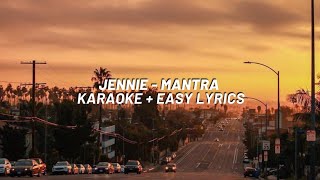 JENNIE  Mantra Karaoke With Easy Lyrics [upl. by Aicatsana]