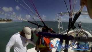 POV Parasailing over Bavaro  Punta Cana Tours [upl. by Eniac]