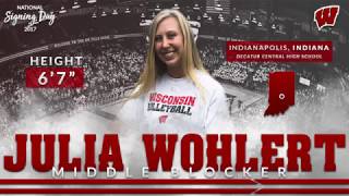 2017 National Signing Day Julia Wohlert [upl. by Devinne]