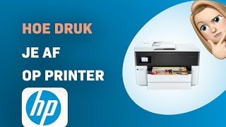 Hoe zijt een Origineel op HP OfficeJet Pro 7740 Printer [upl. by Orutra]