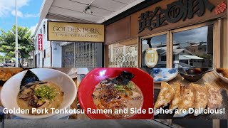 Preview Golden Pork Tonkotsu Ramen in Honolulu Hawaii [upl. by Udale]