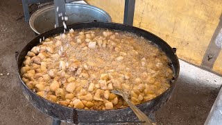 Último día de campamento hicimos chicharrones de porky 🐷Mariskero ya se cansó [upl. by Sirk955]