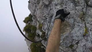 Class 5 section on Moléson Via Ferrata [upl. by Aneda]