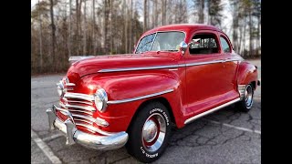 1947 Plymouth P15 Special Deluxe 360 Aerial Footage With Sound [upl. by Cibis]