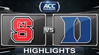 NC State vs Duke  2014 ACC Mens Basketball Tournament Highlights [upl. by Retsevel918]