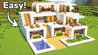 Minecraft Ultimate Modern House Tutorial🏠 [upl. by Dedie757]