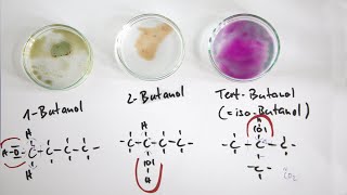 Oxidation der Butanole zu Aldehyden und Ketonen im Vergleich [upl. by Deryl417]
