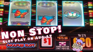 Non Stop Win Aug17th Triple Double Stars Slot Machine Butterfly 7s Slot at Pala Casino Jackpots [upl. by Felecia462]