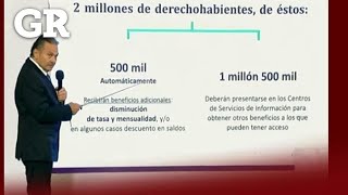 Anuncia Infonavit congelamiento de 2 millones de créditos [upl. by Ioab]