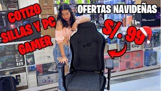 Sillas gamer S 99 soles OFERTAS por NAVIDAD  COTIZO PC GAMER [upl. by Nnylkoorb]