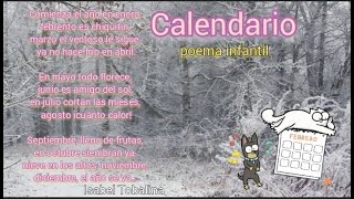 CALENDARIO poema infantil LOS MESES en Español Isabel Tobalina [upl. by Laverna]