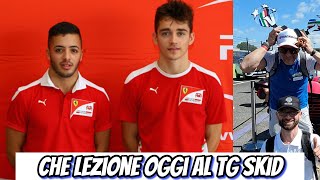 Tg Skid 10  OGGI 2 PILOTI CI DANNO UN GRANDISSIMO INSEGNAMENTO f1 ferrari formula1 tgragazzi [upl. by Erdnaed]