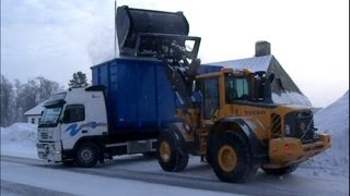 Volvo L120F Long Boom with UFO Highdump Bucket [upl. by Seaden]