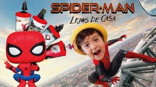 Pelicula SPIDERMAN LEJOS de CASA Entro a la BODEGA del CINE y me muestran PROMOCIONALES [upl. by Ennayelhsa]