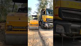 Mini roller amp Dumper working 🤣💯😭 roller jcb dumper tractor [upl. by Nivag]