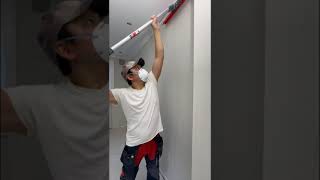 How To Skim Coat Wall With Spatula And Roller  The EASY Way [upl. by Gnoud]