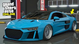 Obey 10F Audi R8  GTA 5 Online DLC Vehicle Customization [upl. by Ydde]