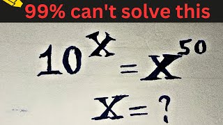 Olympiad Math Challenge How to Solve 10x  X50 Efficiently maths mathproblem math [upl. by Ivad]