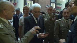 Mattarella in visita agli spazi ristrutturati del Sacrario delle Bandiere delle Forze Armate [upl. by Bollinger]