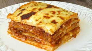 Lasaña de carne y queso Fácil y riquísima [upl. by Vezza722]