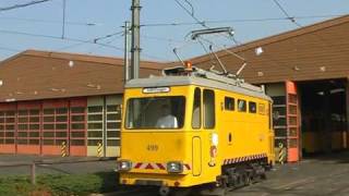 Ehem Hamburger StraßenbahnSchleifwagen in Karlsruhe [upl. by Aracat]