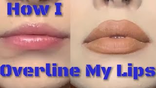 How I Overline My Lips  zzhilton [upl. by Harwin]