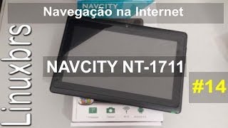 Navcity NT1711  Navegando na Internet  PTBR  Brasil [upl. by Sanjiv]