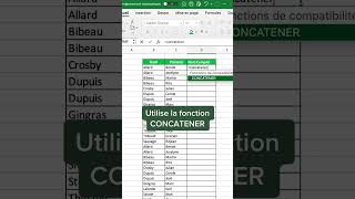 Comment associer deux cellules sur Excel apprendreexcel astuceexcel excelfrancais [upl. by Aisul]