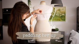 ReShaping A Dress Form 👗 Padding To My Size [upl. by Ahtnams]