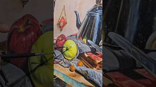 Realistic Oil Painting shorts ytshorts [upl. by Blackburn156]