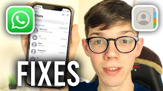 FIX WhatsApp Not Showing Contacts on iPhone [upl. by Bernette]