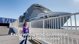 Nuestra experiencia en el MSC Grandiosa Crucero por el Mediterráneo [upl. by Elyrehc]