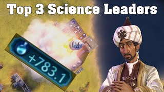 Top 3 Science Civs in Civilization VI [upl. by Grishilda]