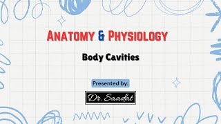 Body Cavities [upl. by Ymme]