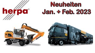 🚙💨 Herpa Modellauto Neuheiten Januar und Fabruar 2023 [upl. by Ric]