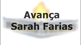 Avança  Sarah Farias  Playback Letras [upl. by Artkele]