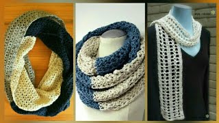 Stylish and Outstanding Crocheting Staller Scarf Pattern Design Free Crochet Fall Project [upl. by Einnal]