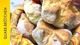 Thermomix  QuarkBrötchen  schnelles Rezept  Sonntagsbrötchen [upl. by Ayor]