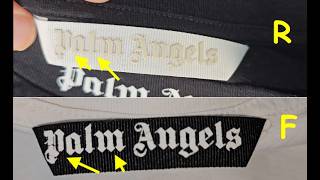 Palm angels t shirt real vs fake How to spot fake Palm Angels shirt [upl. by Seamus]