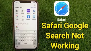 Safari Google Search Not Working on iPhone [upl. by Amsirak127]