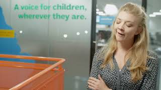 Natalie Dormer visits Childline  NSPCC [upl. by Annahael]