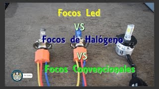 Comparativo entre focos led focos de halógeno y focos convencionales para motocicletas [upl. by Pillsbury]