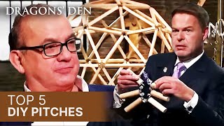 Top 5 DIY Pitches In The Den  Vol1  COMPILATION  Dragons Den [upl. by Valdes]