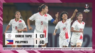 WAC2022  Full Match  Quarter Final  Chinese Taipei vs Philippines [upl. by Morven]