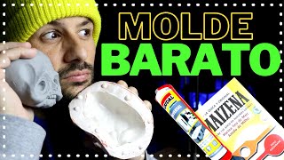 🟢 COMO HACER UN MOLDE DE SILICONA RAPIDO Y ECONOMICO  BARATO [upl. by Ynatil494]