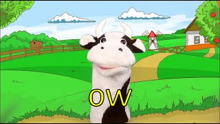 The ow song  Moo Cow Phonics [upl. by Sorcim613]